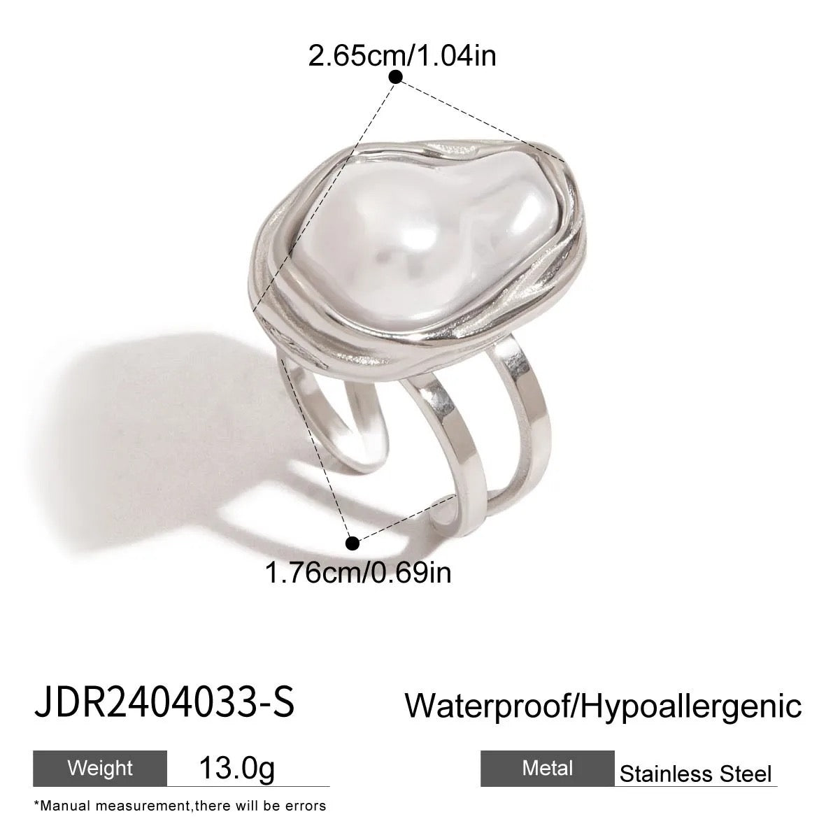 Anillo perla