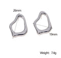 Aretes plateados