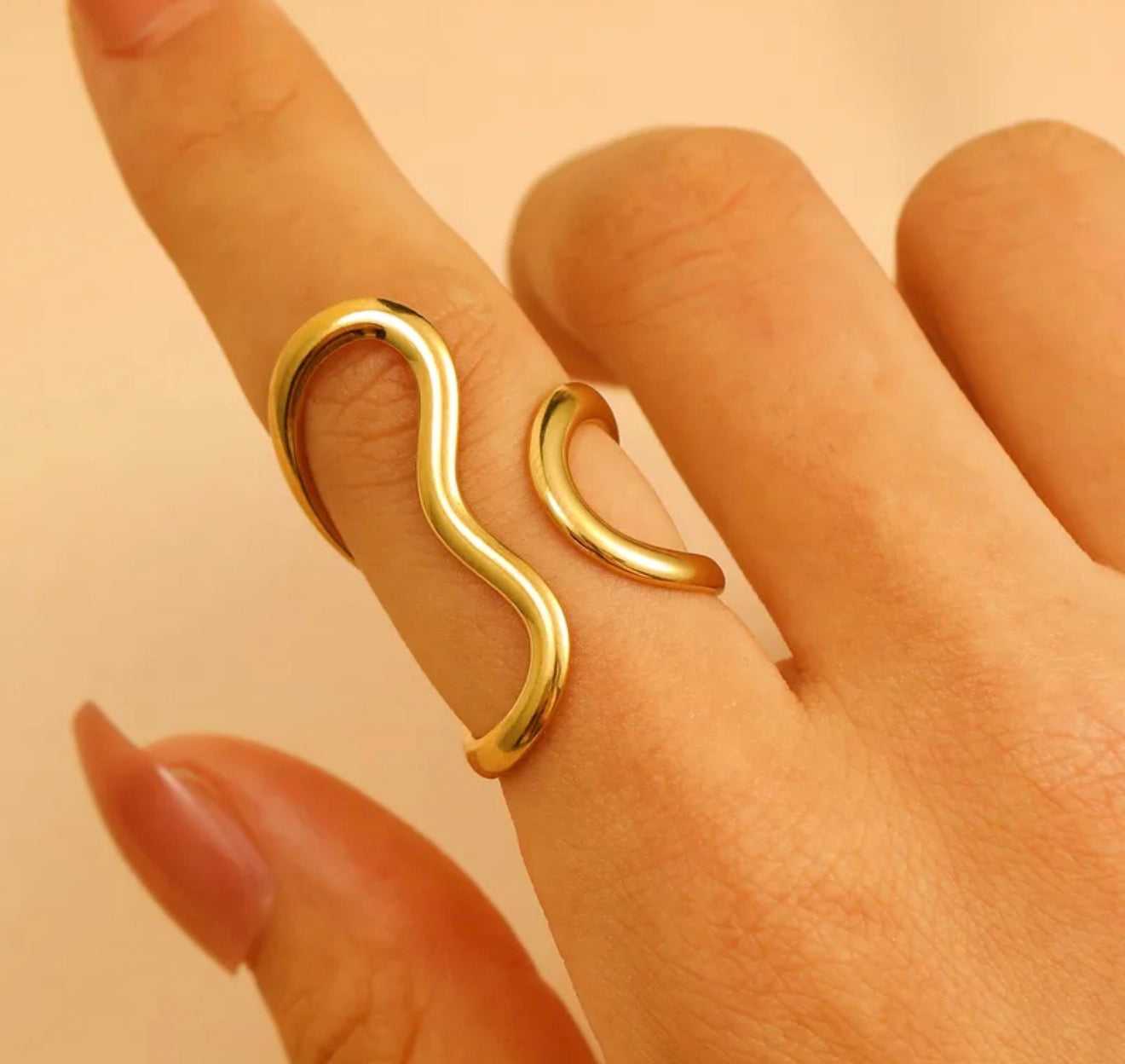 Anillo abstract ajustable