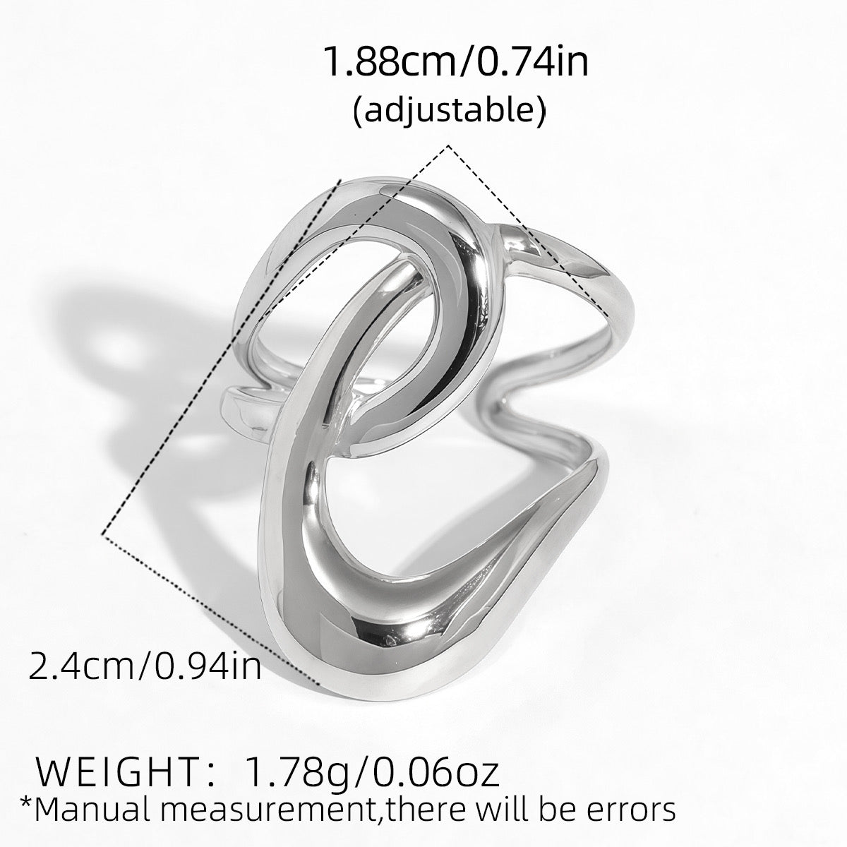 Anillo plateado