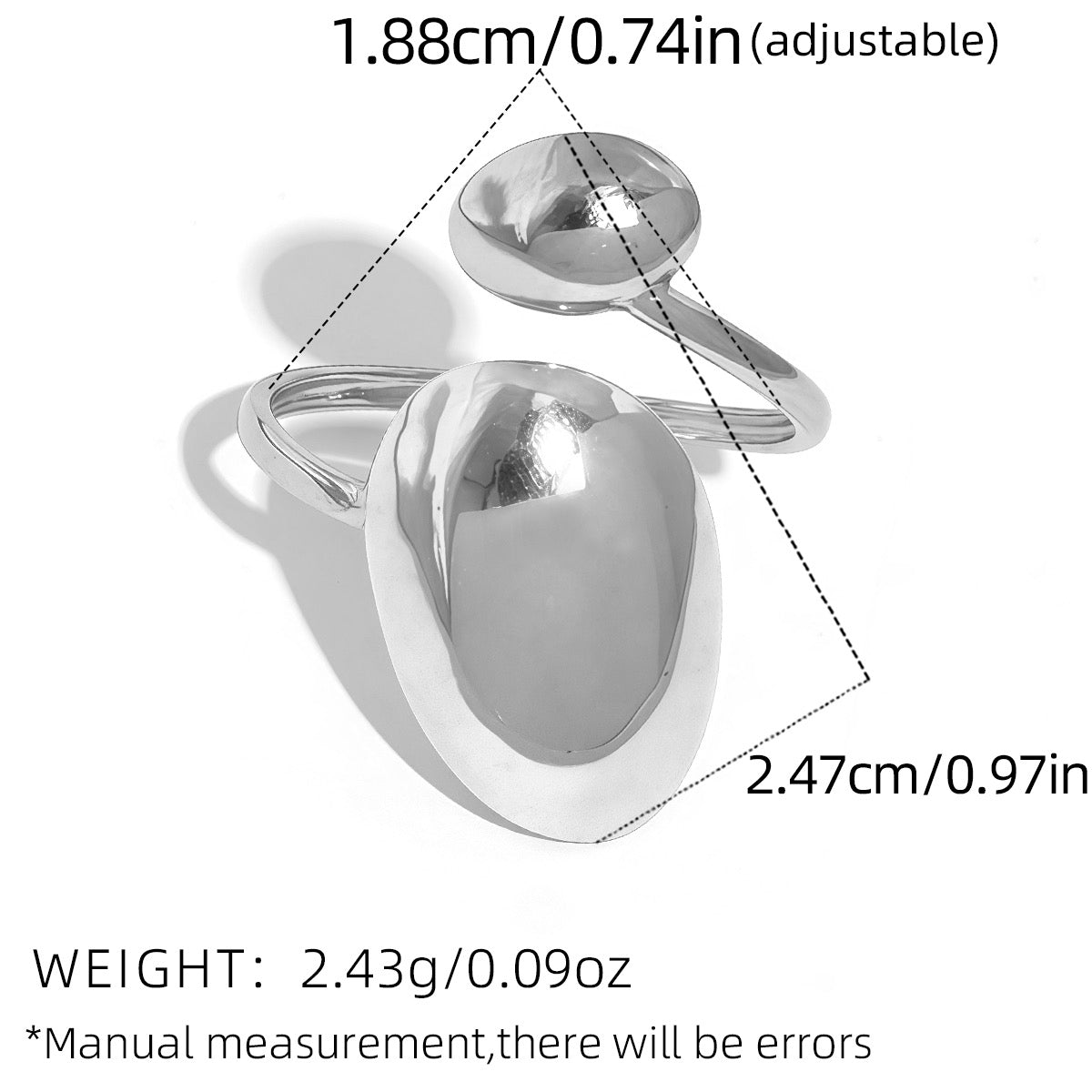 Anillo plateado