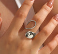 Anillo plateado