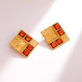 Aretes rojo
